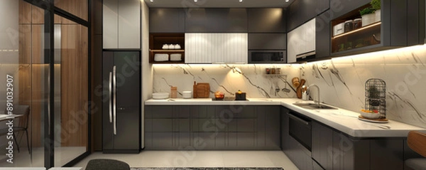 Obraz modern kitchen interior