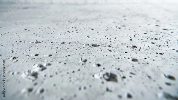 Fototapeta Detailed view of a concrete slab, showcasing the rough texture and natural finish