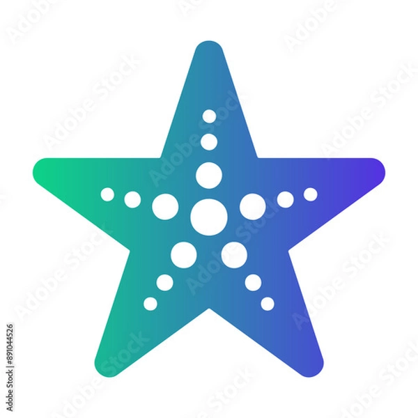 Fototapeta starfish Gradient icon