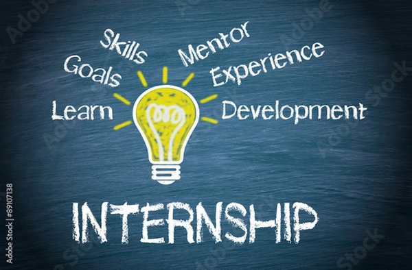 Fototapeta Internship - Business and Education Concept