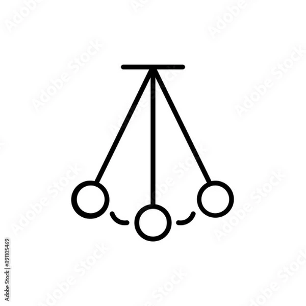 Obraz pendulum line icon