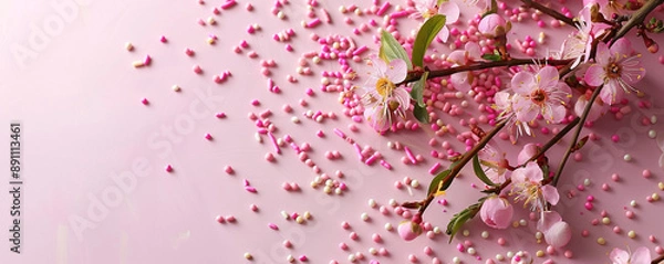 Obraz pink cherry blossom