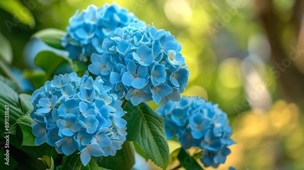 Obraz blue hydrangea flower