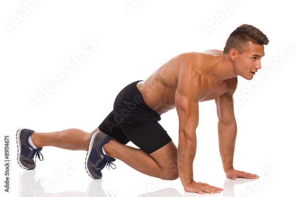 Fototapeta Mountain Climber Exercise
