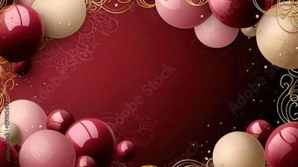 Obraz christmas background with balls