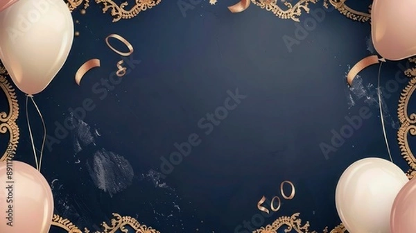 Obraz christmas background with balls