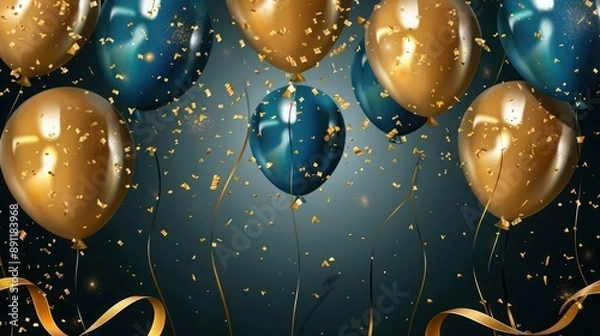 Obraz background with christmas balls