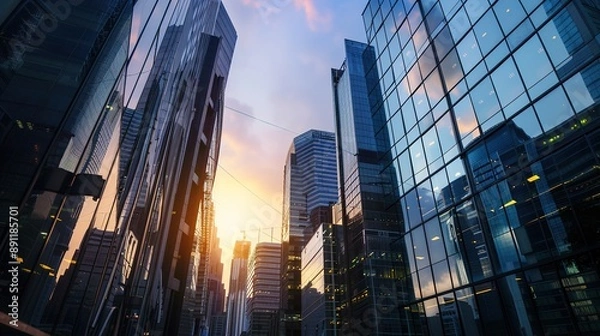 Obraz skyscraper office building