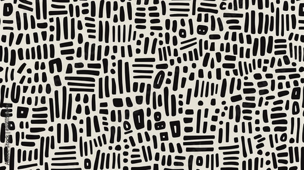 Fototapeta Abstract black and white pattern background.