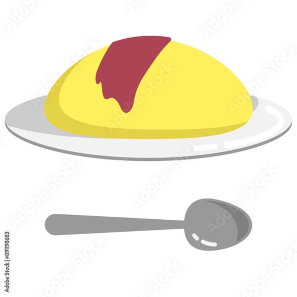 Obraz オムライスのイラスト