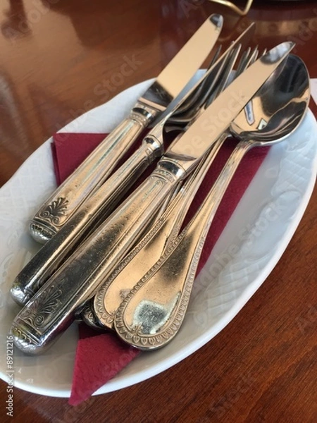 Obraz столовые приборы
