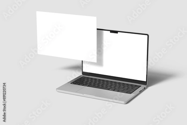 Fototapeta Laptop Screen Blank Mockup