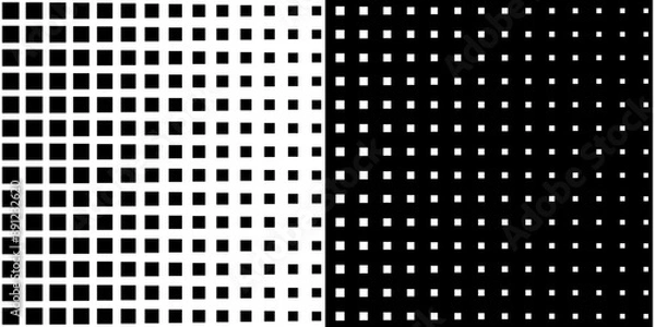 Fototapeta Square Vector Abstract Geometric Background. Halftone Square Pattern