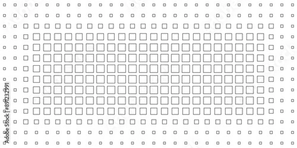 Fototapeta Square Vector Abstract Geometric Background. Halftone Square Pattern