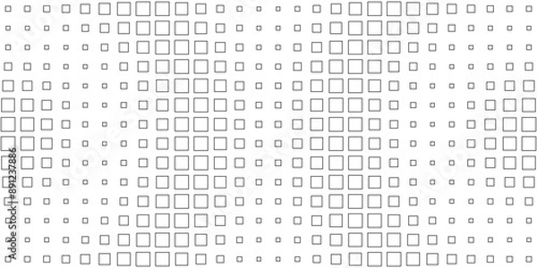 Fototapeta Square Vector Abstract Geometric Background. Halftone Square Pattern