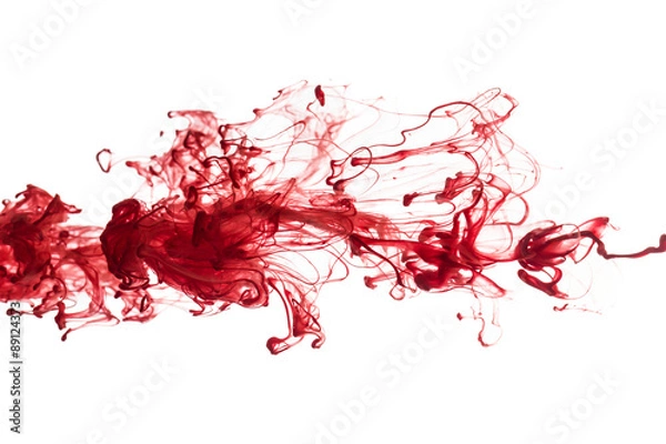 Fototapeta czerwony tusz