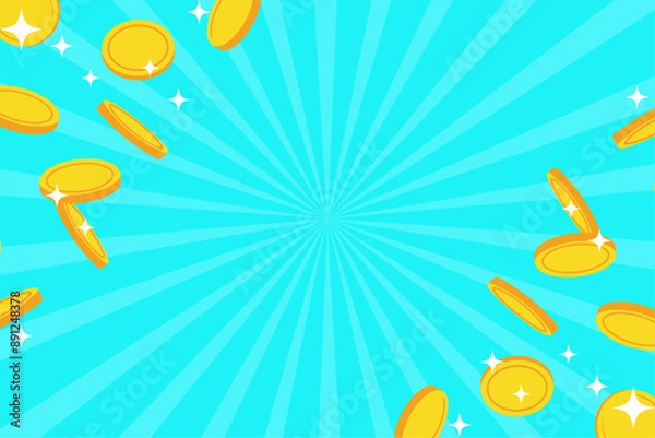 Fototapeta コイン　お金　ポイント　バナー