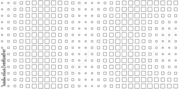 Fototapeta Square Vector Abstract Geometric Background. Halftone Square Pattern