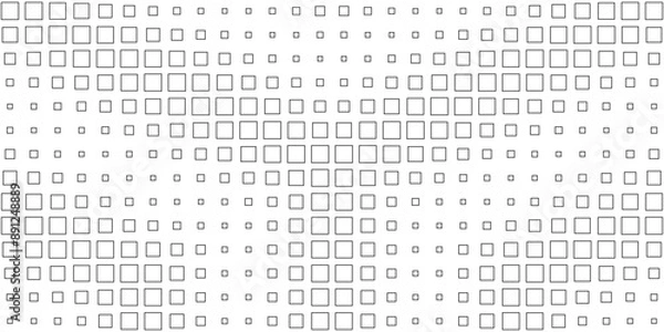 Fototapeta Square Vector Abstract Geometric Background. Halftone Square Pattern