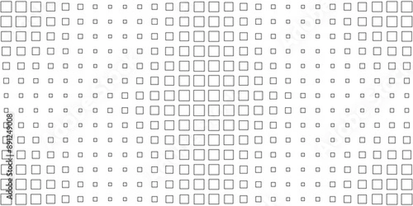 Fototapeta Square Vector Abstract Geometric Background. Halftone Square Pattern