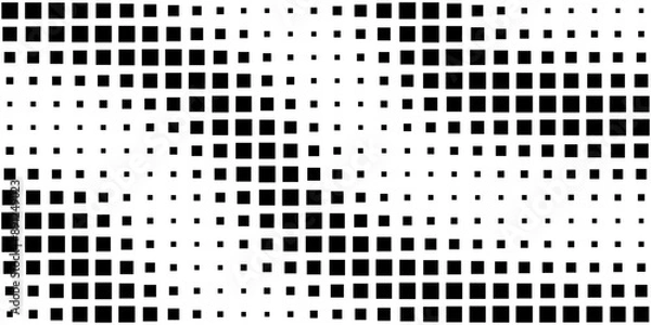 Fototapeta Square Vector Abstract Geometric Background. Halftone Square Pattern