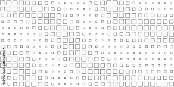 Fototapeta Square Vector Abstract Geometric Background. Halftone Square Pattern