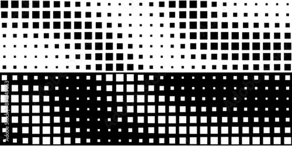 Fototapeta Square Vector Abstract Geometric Background. Halftone Square Pattern