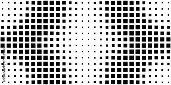 Fototapeta Square Vector Abstract Geometric Background. Halftone Square Pattern