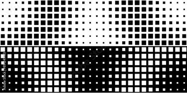 Fototapeta Square Vector Abstract Geometric Background. Halftone Square Pattern