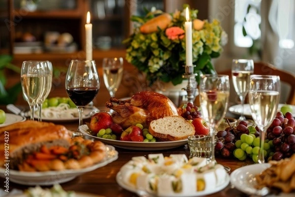 Fototapeta Jewish thanksgiving to the omnipresent involves expressing gratitude to God, who is believed to be omnipresent, or present everywhere at all times.