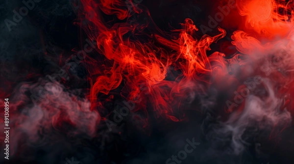 Fototapeta red fire smoke texture background
