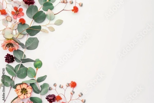 Fototapeta close-up of gladiolus flowers. Selective focus. Beautiful simple AI generated image in 4K, unique.