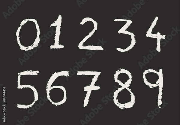 Fototapeta numbers design