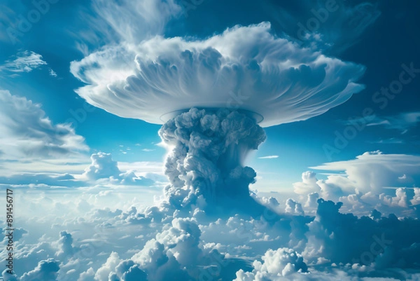 Obraz Explosion bomb mushroom cloud