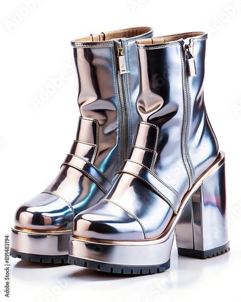 Obraz Stylish platform boots - emphasize your individuality