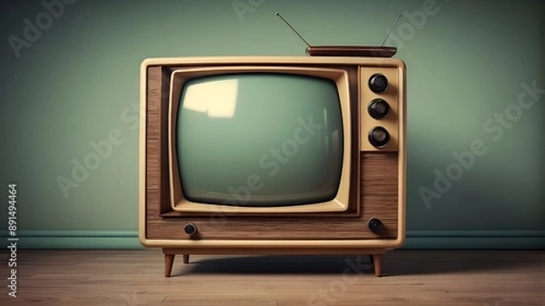 Obraz outdated television set. old-fashioned television