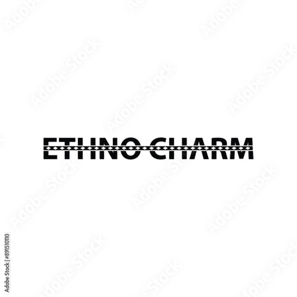 Obraz The ethno charm logo is suitable for your ethnic accessories company.