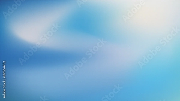 Obraz 白と青と水色の抽象的な波形のグラデーションメッシュのカラフルな背景。粒子のテクスチャ。