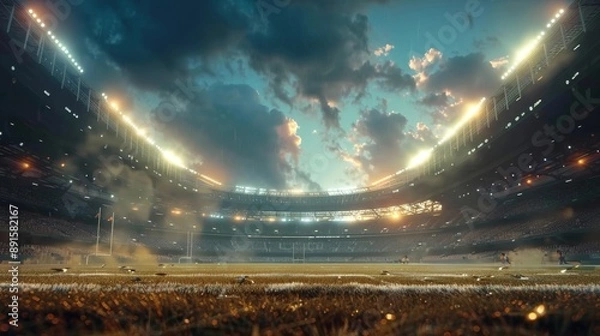 Obraz Cinematic Sports stadium background