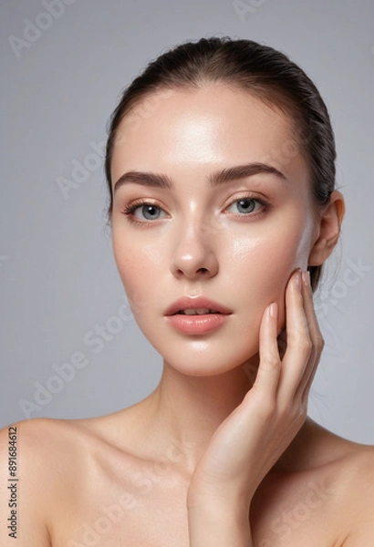 Fototapeta  Write a product description for a hydrating face mist targeting dry skin. 