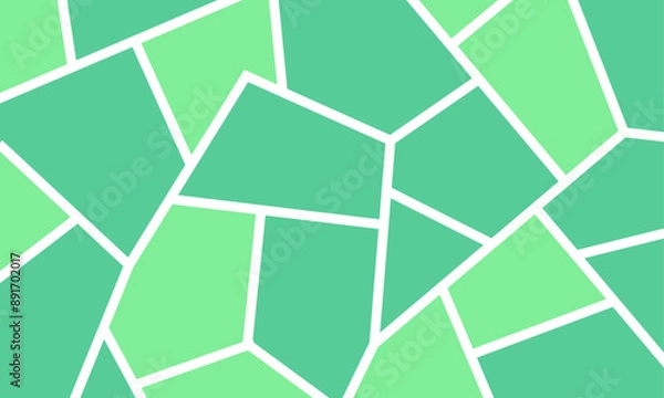 Fototapeta Stained glass colorful voronoi, vector eps abstract. Irregular cells background pattern. 2D Geometric shapes grid texture
