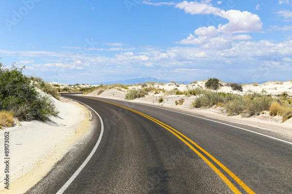 Obraz Streets into White Sands