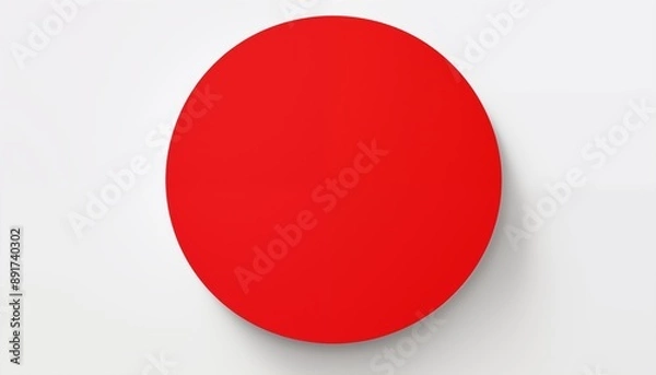 Obraz red circle round