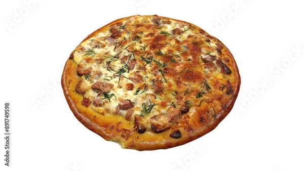 Fototapeta Cheap Pizza - photogrammetry 3D model render