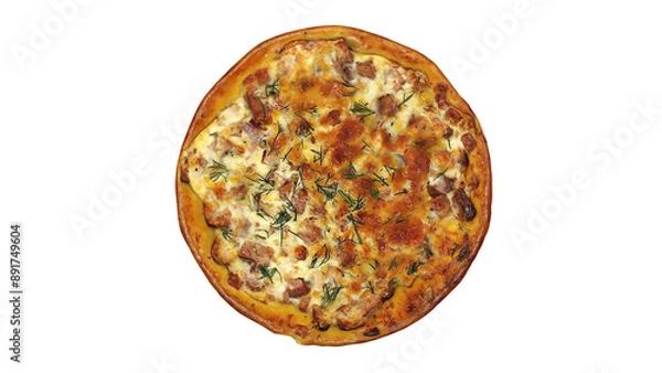 Fototapeta Cheap Pizza - photogrammetry 3D model render