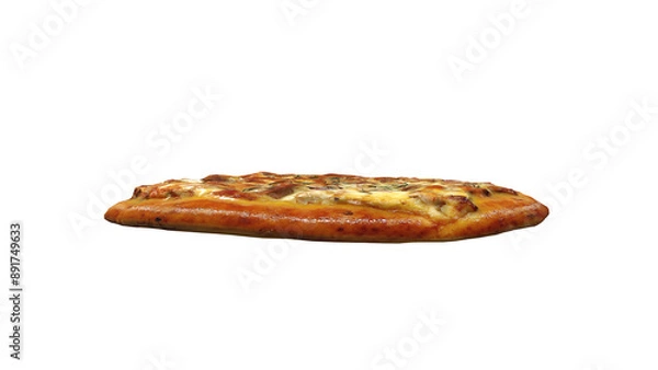 Fototapeta Cheap Pizza - photogrammetry 3D model render