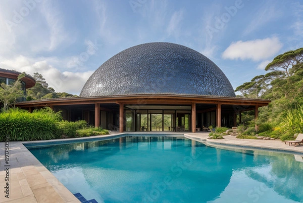 Fototapeta "Unique Nature-Adjacent Architecture, a Resort"