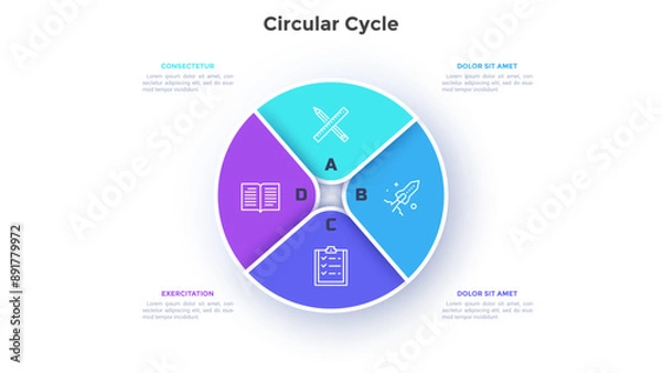 Fototapeta Modern Infographic Vector Banner
