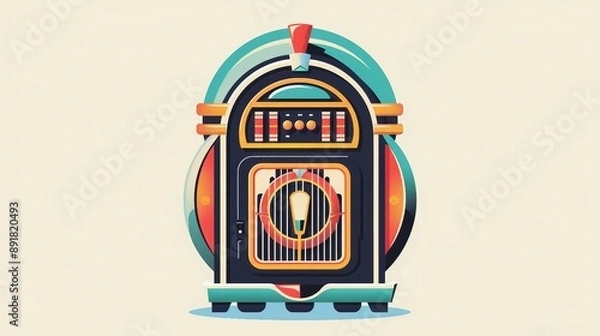 Obraz a jukebox jukebox with a jukebox on top of it