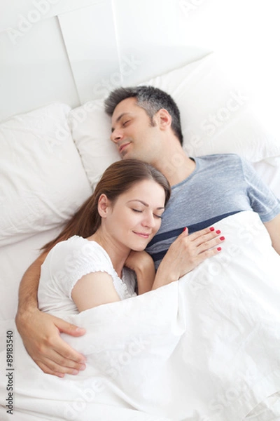 Obraz Couple sleeping in bed
